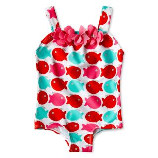 GIGGLE giggleBABY Fish 1 pc. Swimsuit   Girls newborn 24m, Pink, Pink, Girls