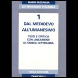 Letteratura Italiana Volume 1