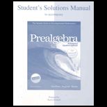 Prealgebra   Student Solutions Manual