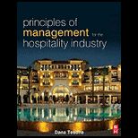 Principles of Management for Hospitality Industry