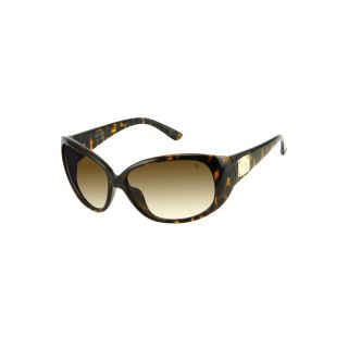 Blondie Wrap Sunglasses, Tortoise, Womens