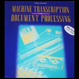 Machine Transcription for Document Processing / With 3.5 Disk