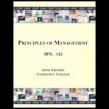 Principles of Management  BPA142 (Custom)
