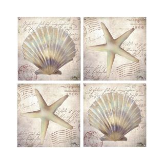 Thirstystone Beach Shells Set of 4 Coasters