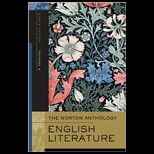 Norton Anthology of English Literature, Vol D, E and F The Romantic Period Through the Twentieth Century and After