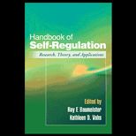 Handbook of Self Regulation