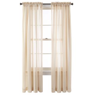 Queen Street Farmington Rod Pocket Sheer Panel, Antique