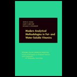 Modern Analytical Methodologies in Fat  and Water Soluble Vitamins