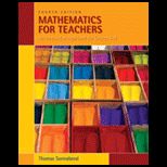 Mathematics for Teachers Interactive Approach for K 8   With Access