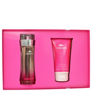 Touch Of Pink for Women by Lacoste, Gift Set   3 oz Eau De Toilette Spray + 5 oz