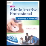 Administrative Professional  Technology and Procedures   CD and WebTutor