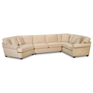 Possibilities Roll Arm 3 pc. Right Arm Sofa Sectional, Champagne