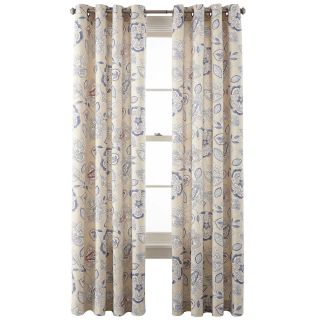 JCP Home Collection  Home Ava Grommet Top Cotton Curtain Panel, Dune