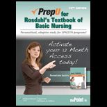 PrepU for Rosdahls Textbook of Basic Nursing