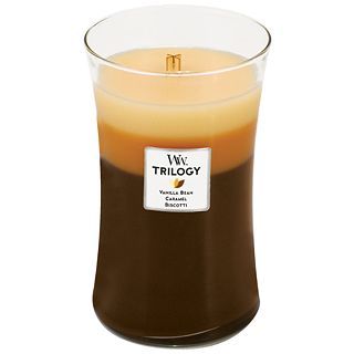 Woodwick Trilogy Cafe Sweets Candle, Beige