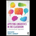 Applying Linguistics in the Classroom A Sociocultural Approach