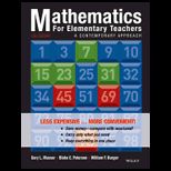 Mathematics for Elementary Teachers A Contemporary Approach (Looseleaf)