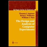 Design and Analysis of Computer Experiments