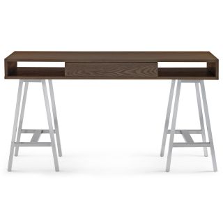 Laredo Sawhorse Desk, Espresso (Dark Brown)