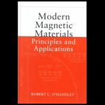 Modern Magnetic Materials  Principles and Applications
