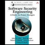 Software Security Engineering A Guide for Project Managers