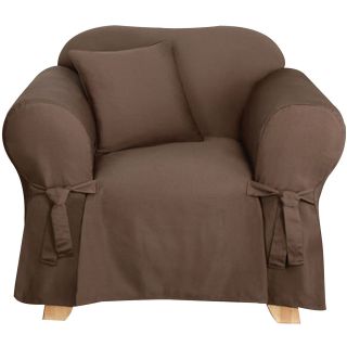Sure Fit Logan 1 pc. Chair Slipcover, Chocolate (Brown)
