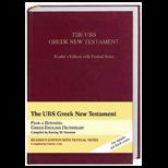UBS Greek New Testament Readers Edition With Textual Notes