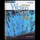Advanced Microsoft Word 2010 Desktop Publishing   With CD