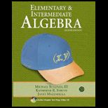 Elementary and Intermediate Algebra   With CD