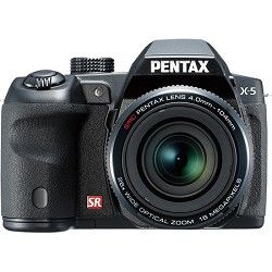Pentax X 5 16MP 26x Optical Zoom Megazoom Digital Camera Kit (Black)