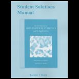 Introduction to Mathematical Statistics and Its Applications   Student Solution