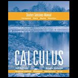 Calculus, Single Variable Student Solution Manual