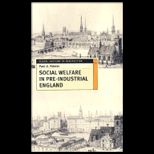 Social Welfare in Pre industrial England The Old Poor Law Tradition
