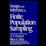 Design and Inference in Finite Pop. Sampling