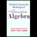 Interactive Intermediate Algebra   Student Access