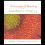 Mathematical Thinking and Quantitative Reasoning