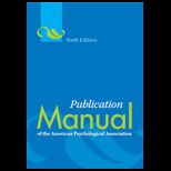 Publication Manual of the American Psychological Association (2nd Printing)