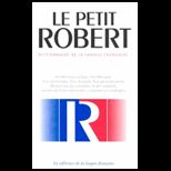 Petit Robert French Dictionary