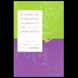 Concise Elementary Grammar Of