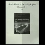 College Accounting, Chapter 1 13   S. G. and Working Papers
