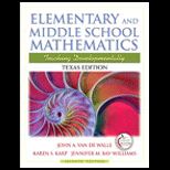 Elementary and Mid. School Mathematics  Tx. Edition