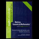 Matrices, Geometry and Mathematica   CD (Software)