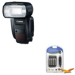 Canon Speedlite 600EX RT Professional Camera Flash Battery Kit