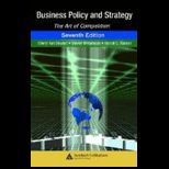 Business Policy and Strategy   The Art of Competition