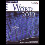 Microsoft Word 2010, Signature   Text