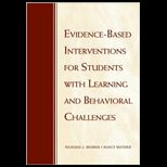 Evidence Based Interventions for Students