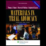 Materials in Trial Advocacy Prob and Cases   With CD