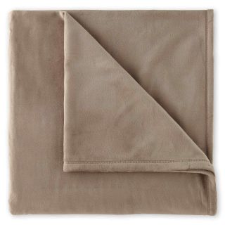 Vellux Plush Blanket, Desert Taupe