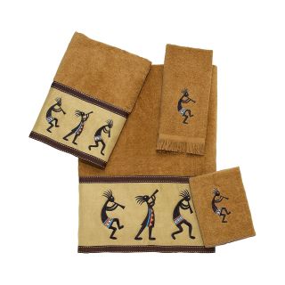 Avanti Kokopelli Bath Towels, Nutmeg