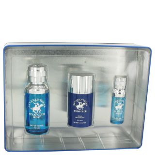 Beverly Hills Polo Club Sport for Men by Beverly Fragrances, Gift Set   2.5 Ooz